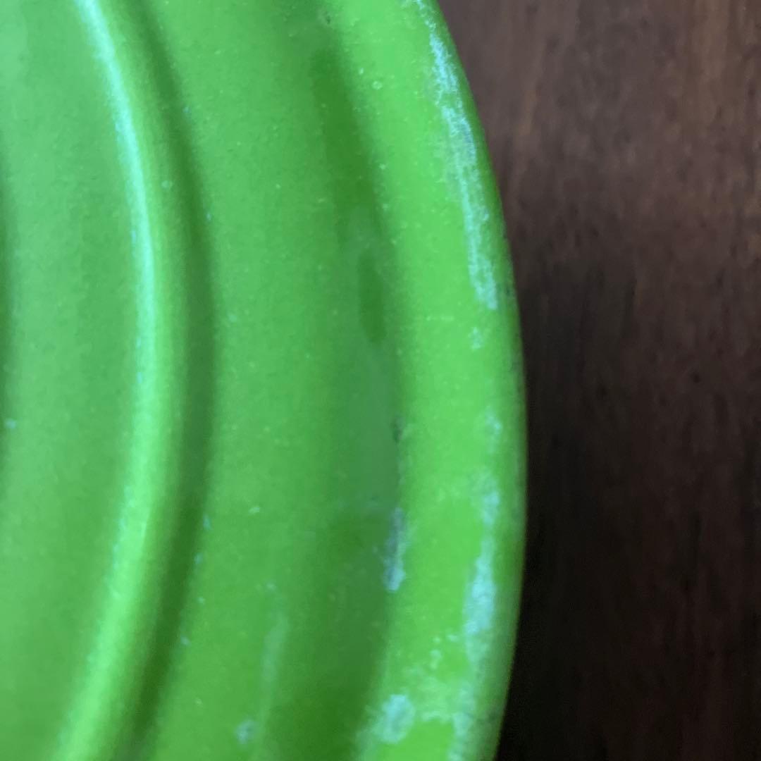 LE CREUSET ミルクパン・ホーロー鍋 グリーン　24cm 中古　保管品