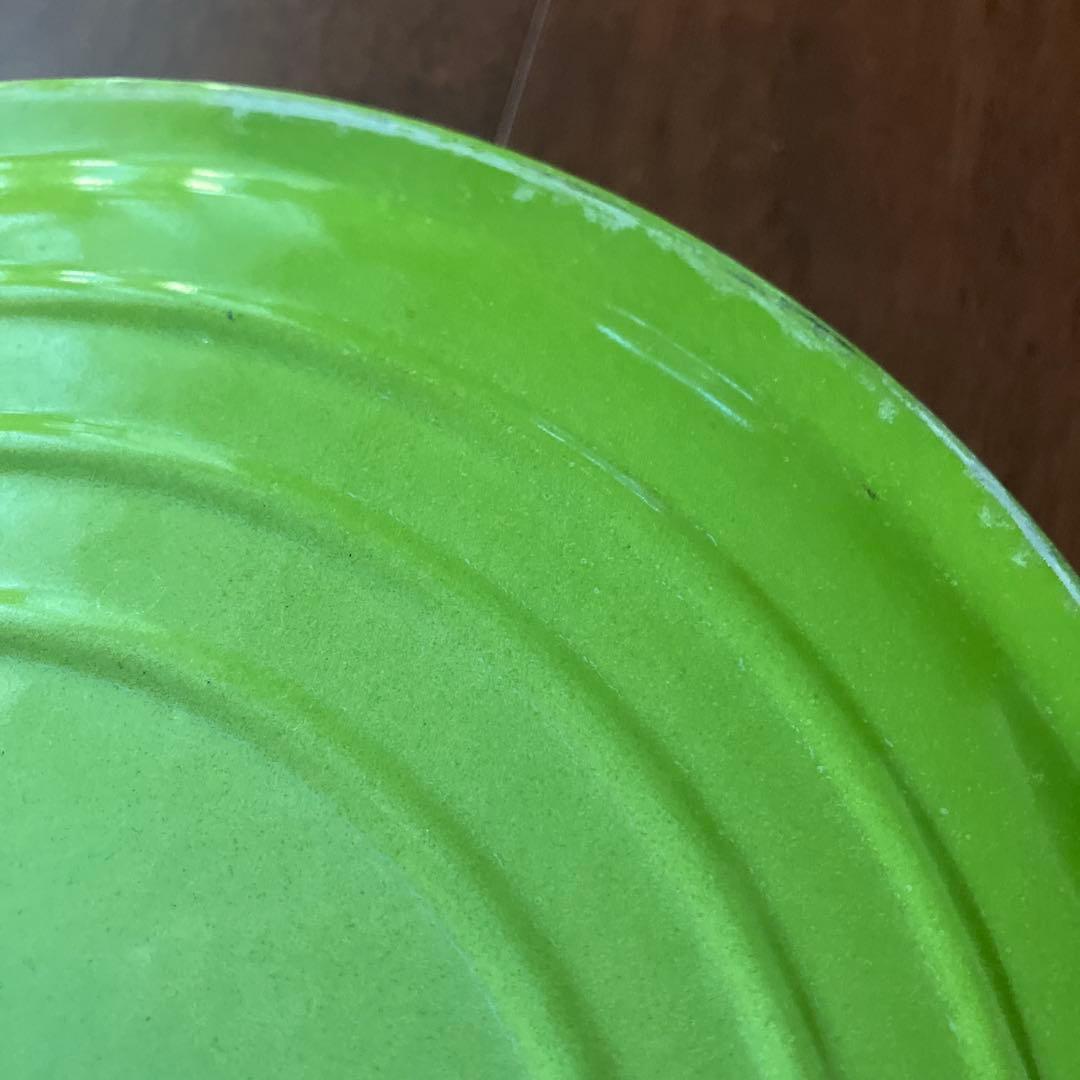 LE CREUSET ミルクパン・ホーロー鍋 グリーン　24cm 中古　保管品