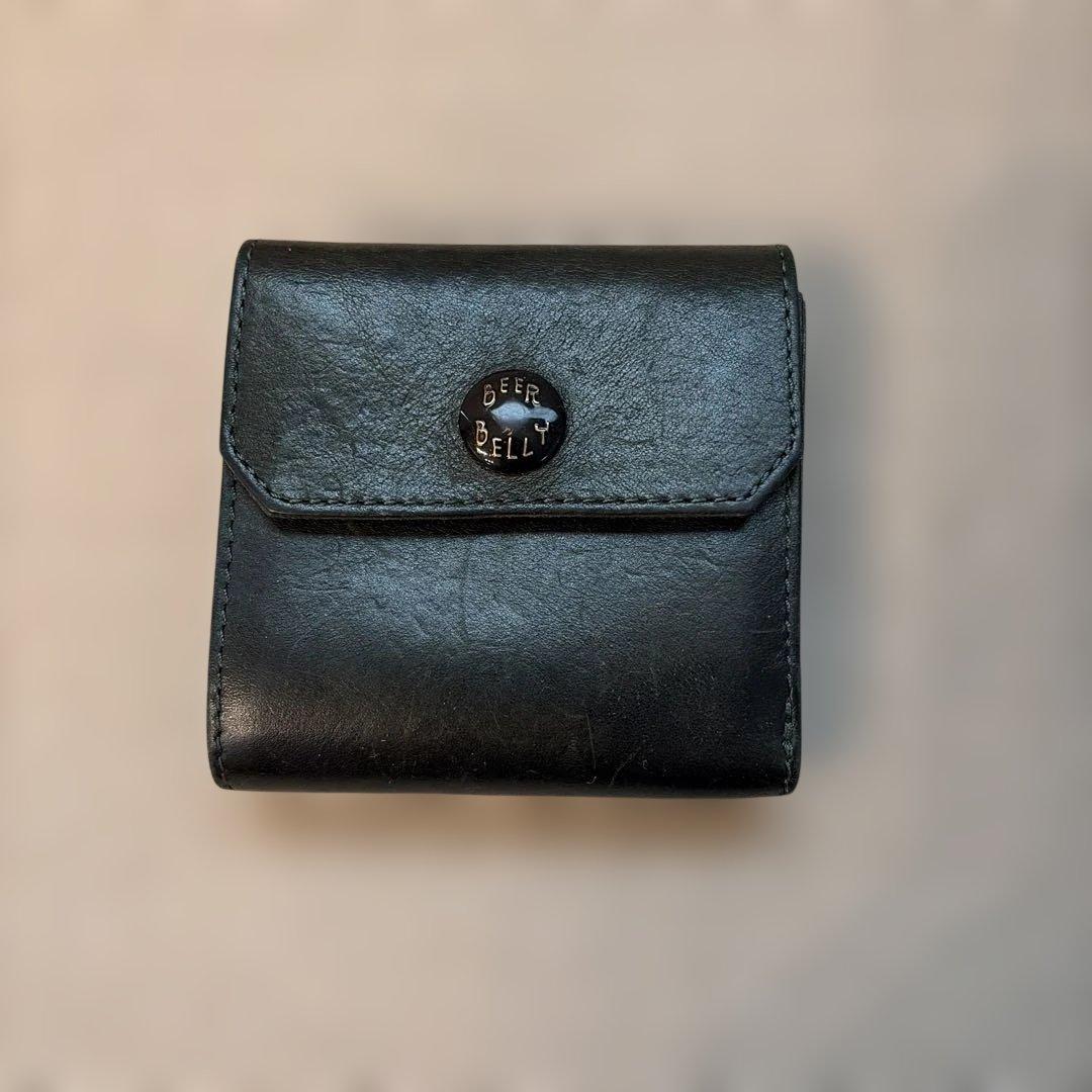 BEERBELLY ハッチバック　二つ折り財布　グリーン