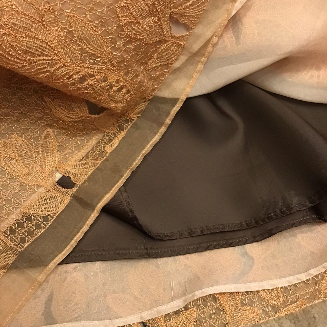 ebure エブール シルクレース　ロングスカート　36