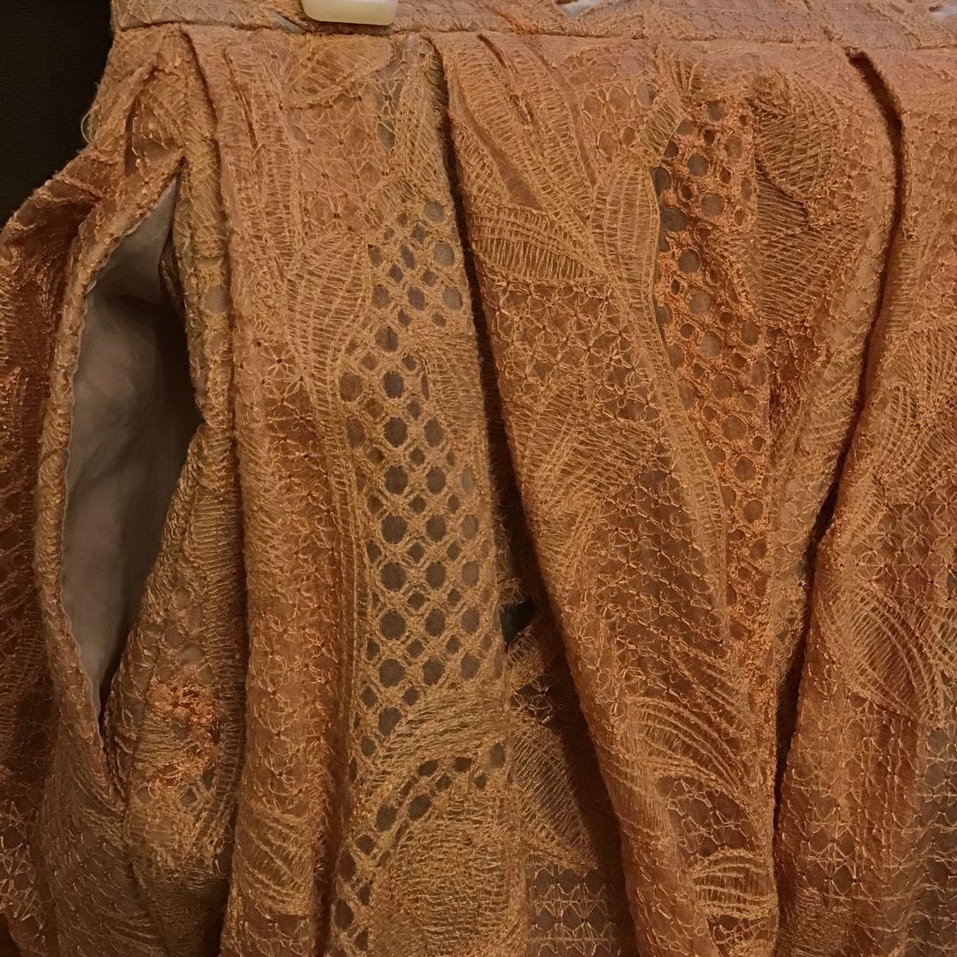 ebure エブール シルクレース　ロングスカート　36