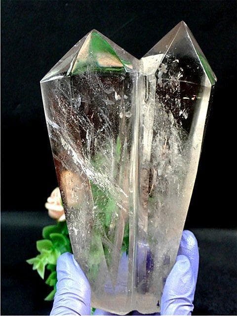 AAA級☆高透明度天然水晶六角柱B80B3/195B02A