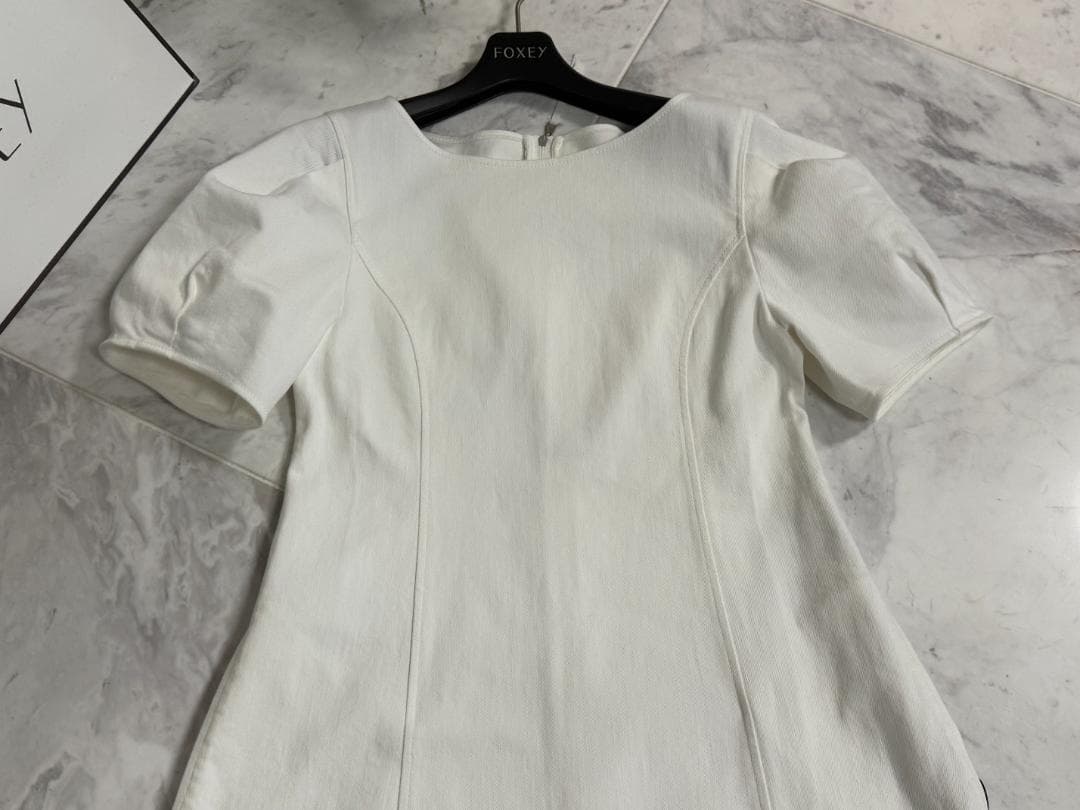専用★現行品★★FOXEY/フォクシードレス ワンピース パロマ ホワイト38