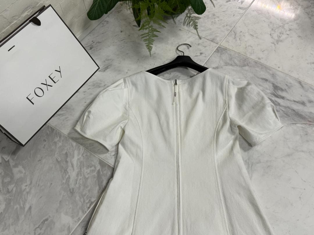 専用★現行品★★FOXEY/フォクシードレス ワンピース パロマ ホワイト38