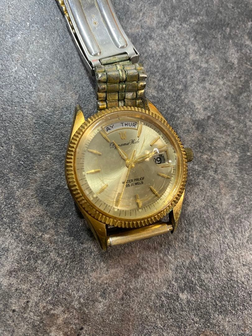 ヴィンテージ時計、金メッキ時計