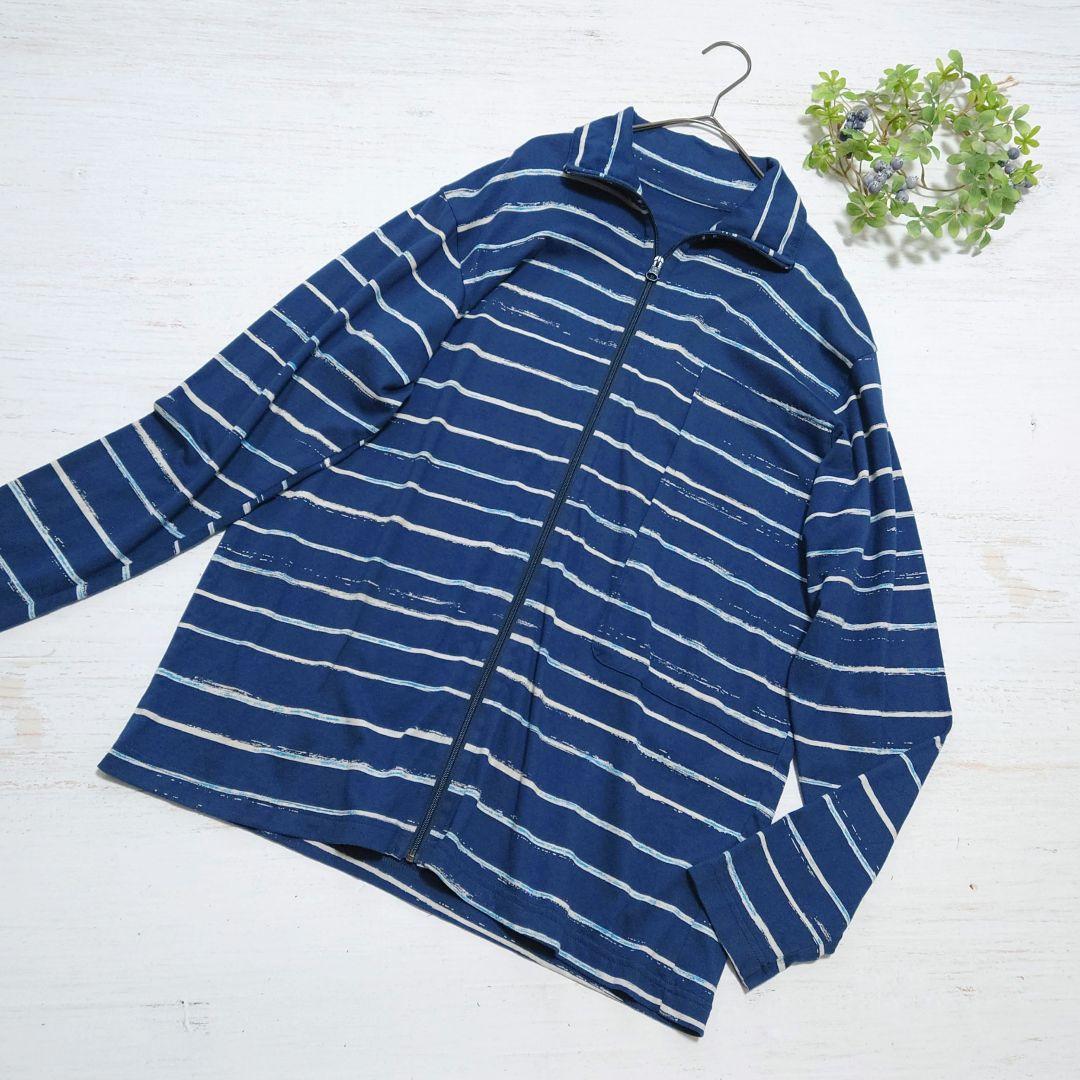 【美品】ポータークラシック アーティスト ボーダー ジップアップ タートルネック