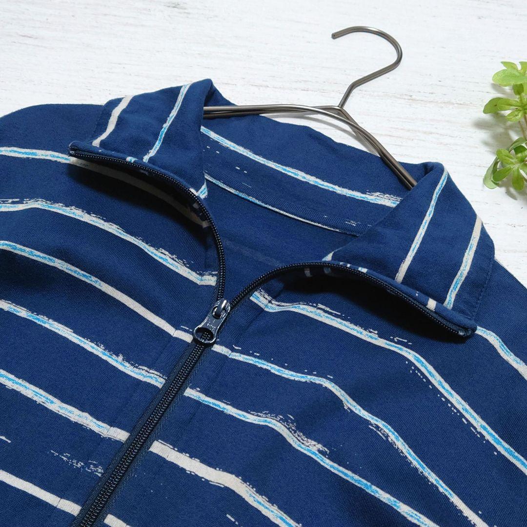 【美品】ポータークラシック アーティスト ボーダー ジップアップ タートルネック