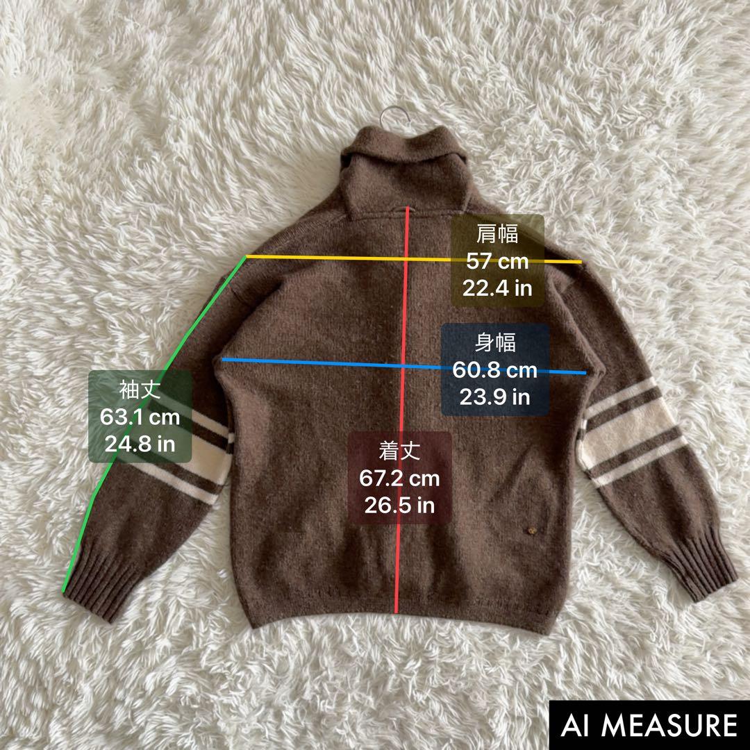 現行タグ✨45R カシミヤ リネン 908 ニットカーディガン ショールカラー
