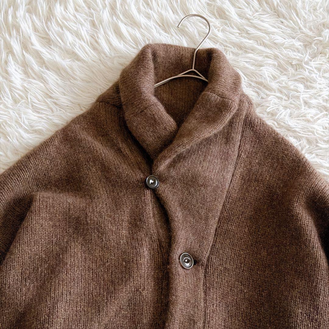 現行タグ✨45R カシミヤ リネン 908 ニットカーディガン ショールカラー