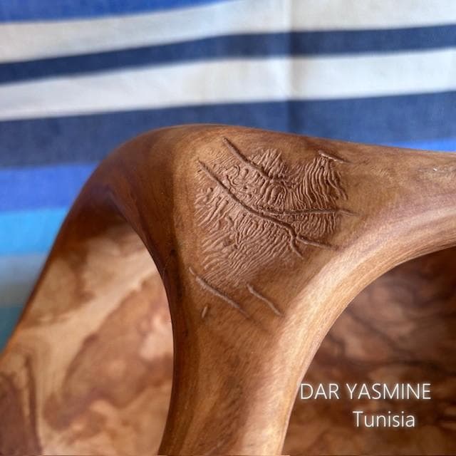 超特大オリーブ　バスケット ボウル 　見えないところもすごいです　約31cm