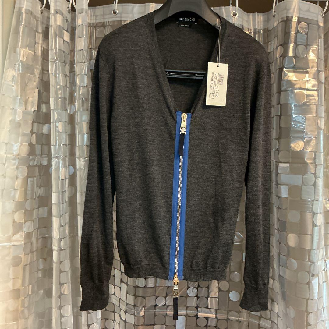 RAF SIMONS ダークグレー カーディガン
