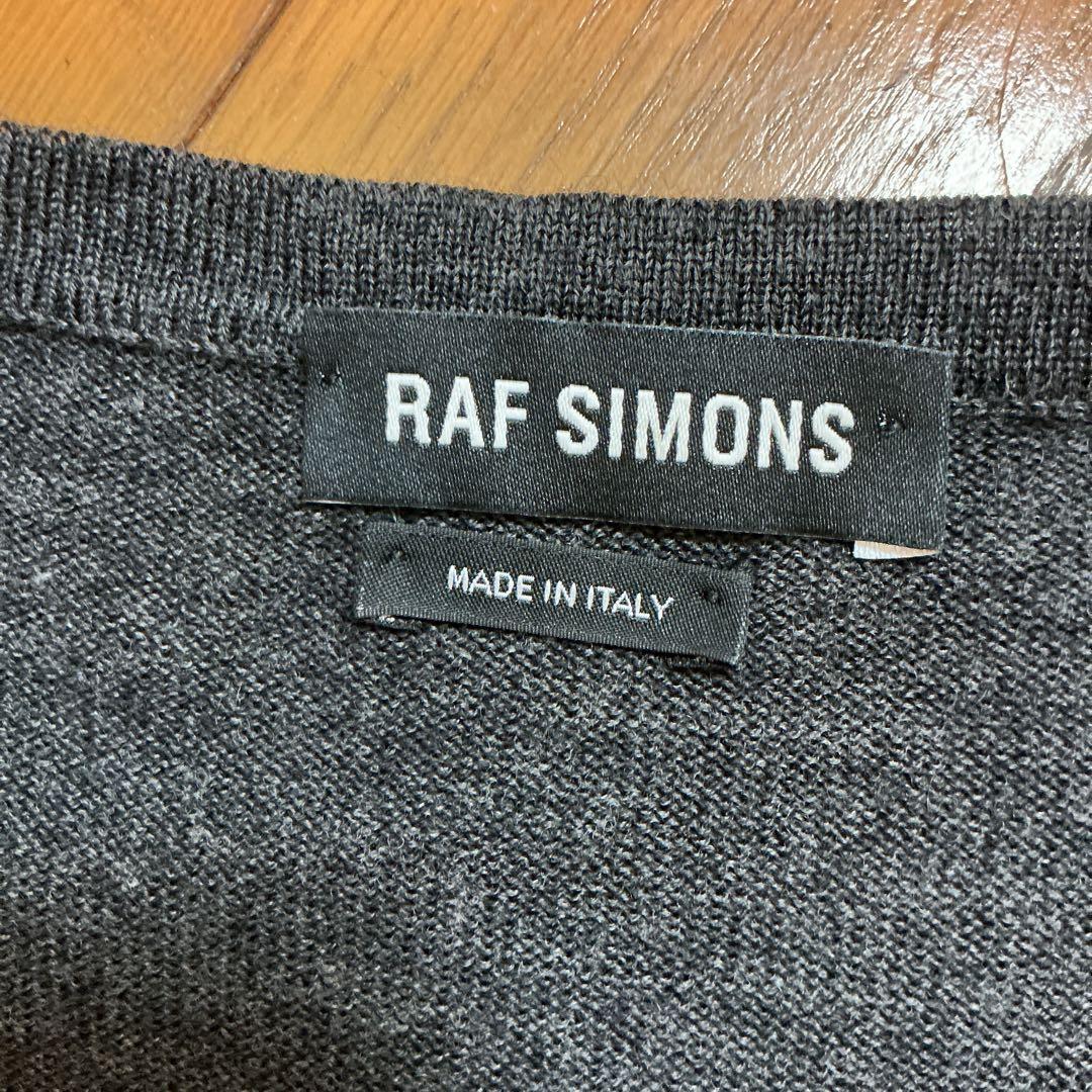 RAF SIMONS ダークグレー カーディガン