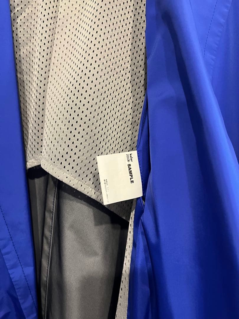 さ*ん様 kolor 20ss ナイロンチェスターコート 青