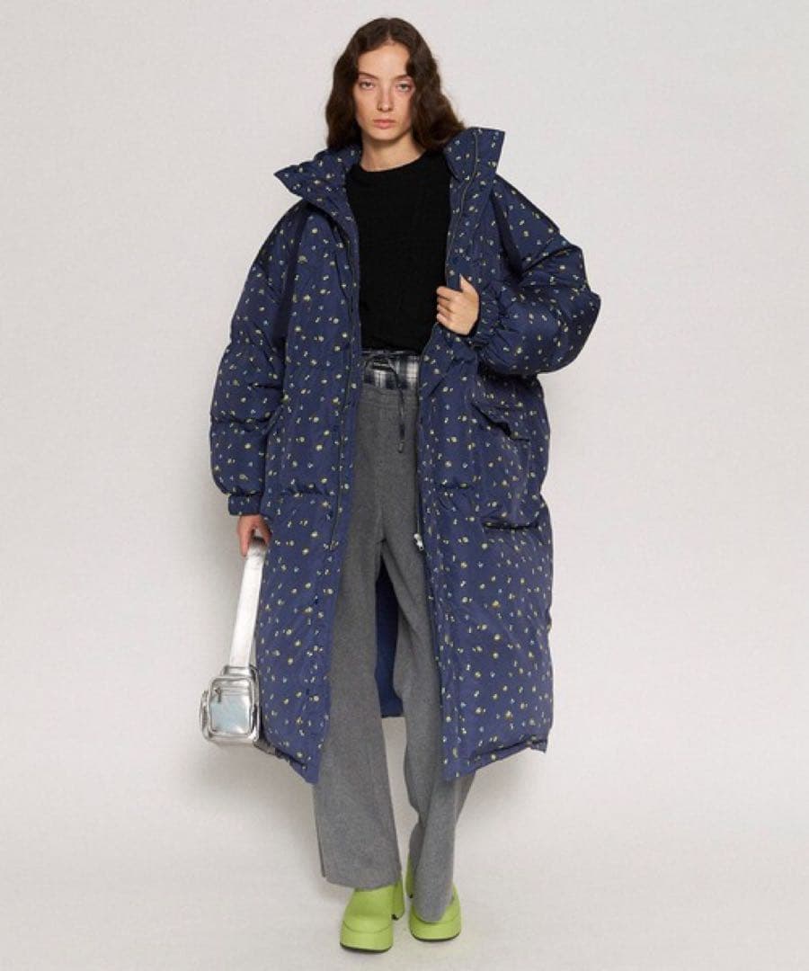 フラワーロングダウンコート MAISON SPECIAL メゾンスペシャル