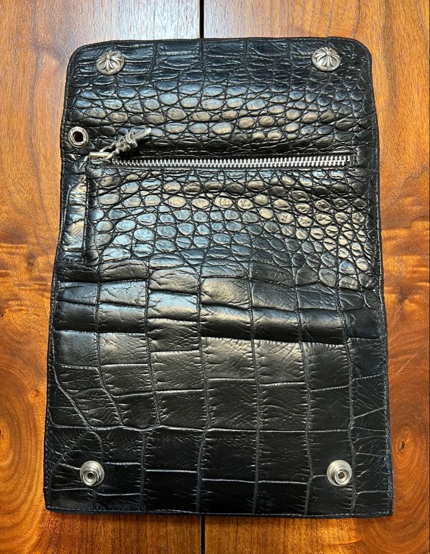 早い物勝❗️本物Chrome Hearts WAVE・豪華アリゲーター黒色カスタム