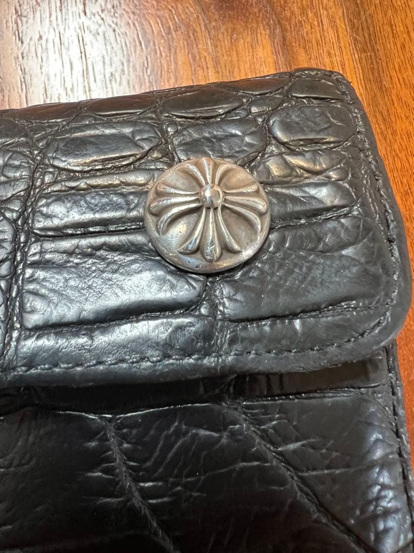 早い物勝❗️本物Chrome Hearts WAVE・豪華アリゲーター黒色カスタム