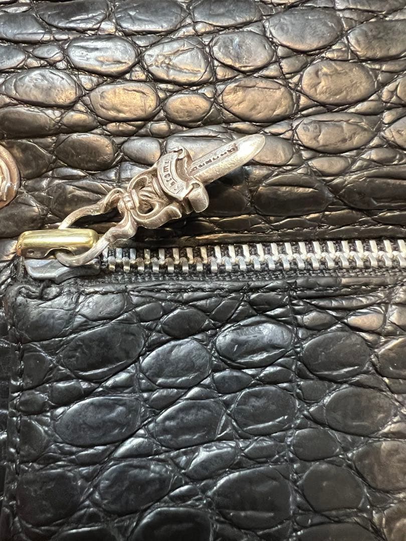 早い物勝❗️本物Chrome Hearts WAVE・豪華アリゲーター黒色カスタム