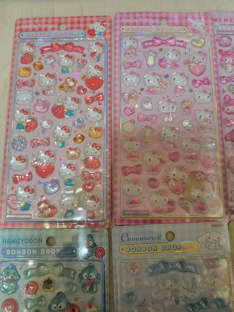 【正規品】ボンボンドロップシール　サンリオ　第2弾　８種　セット
