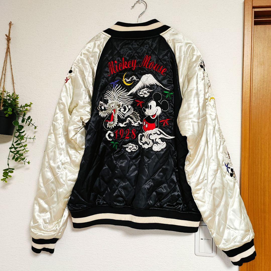 【新品未使用 】 リバーシブル ミッキーマウス スカジャン L