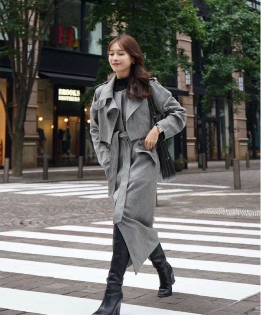 L’or 3way trench coat black 黒 新品　お値下げ可！