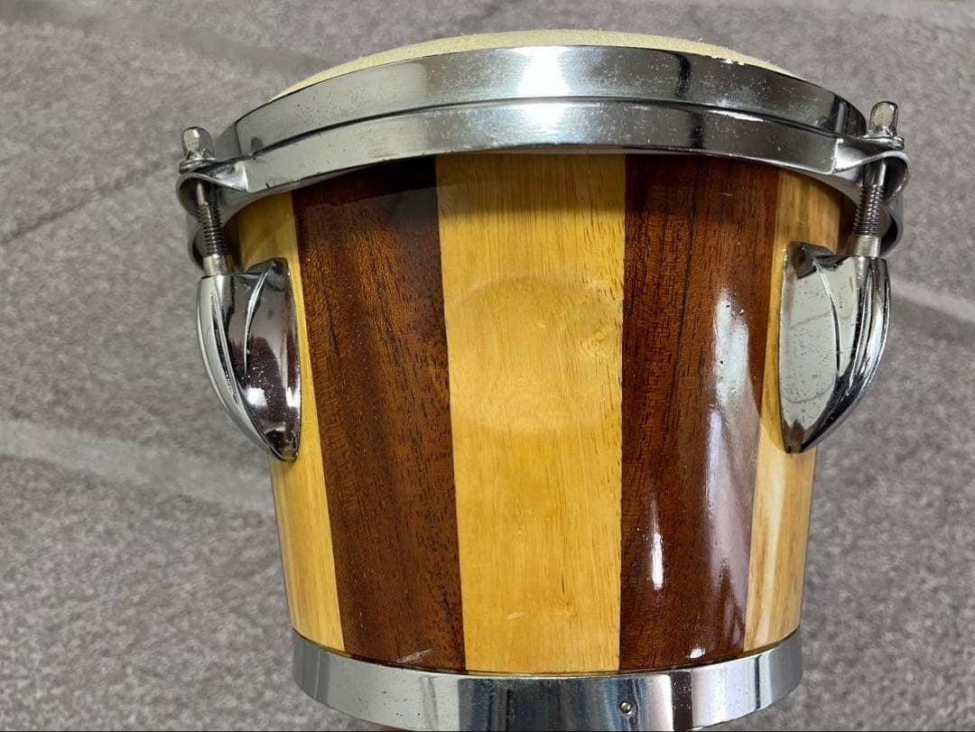 KIKUTANI MUSIC 木製ボンゴ スタンド付き