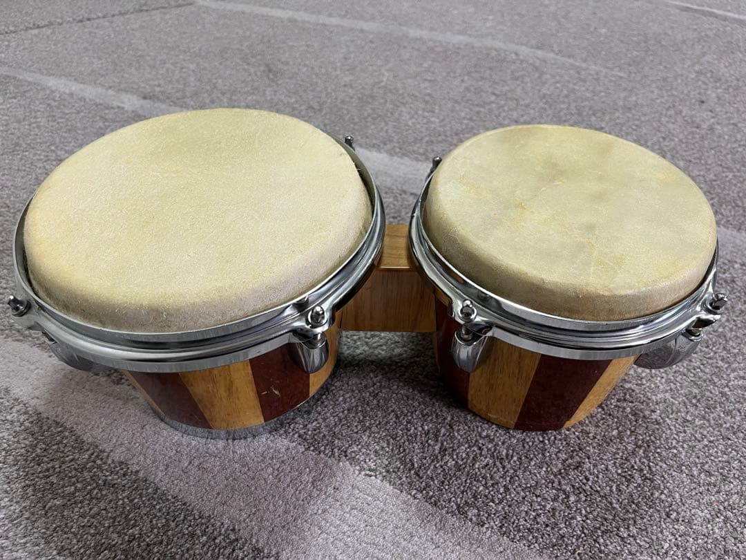 KIKUTANI MUSIC 木製ボンゴ スタンド付き