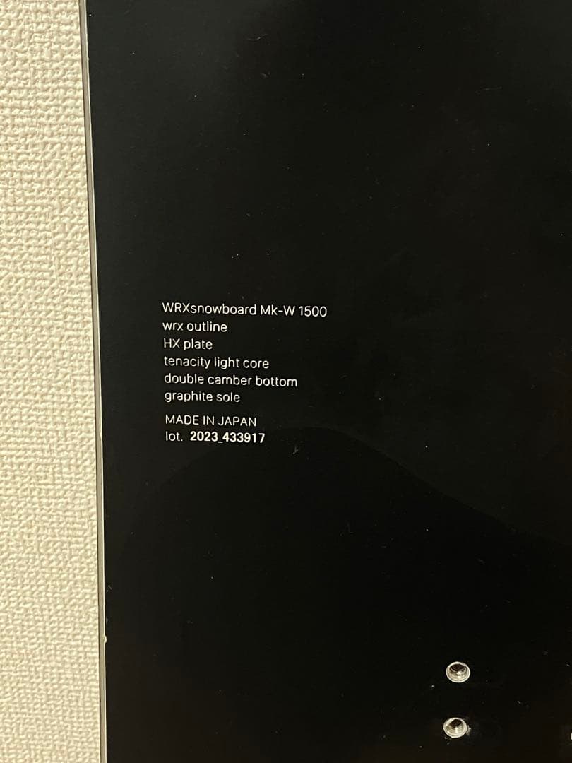 J*n様 WRX board Mk-W 23-24 153㎝