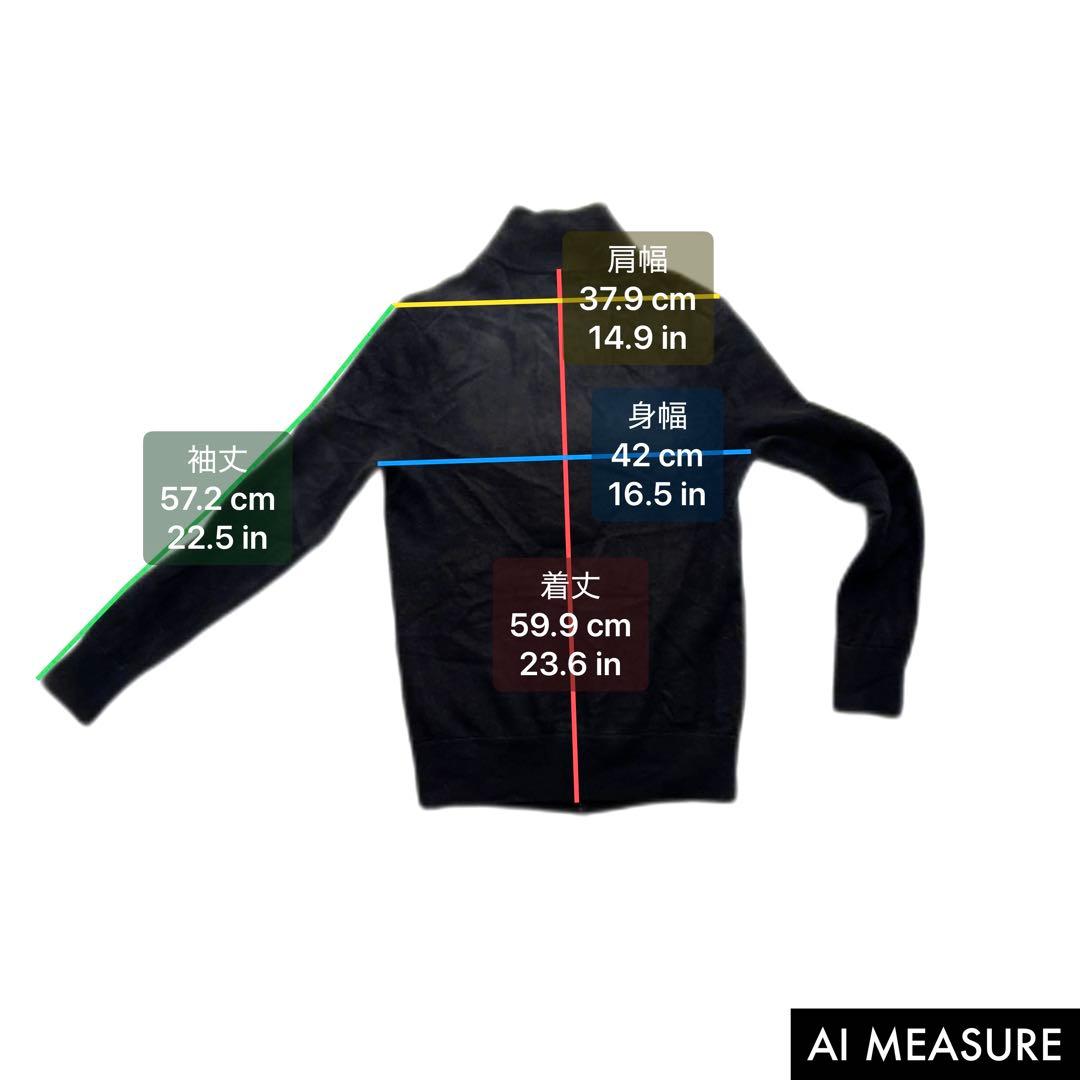 POLO RALPH LAUREN ウール フルジップ メンズS 黒