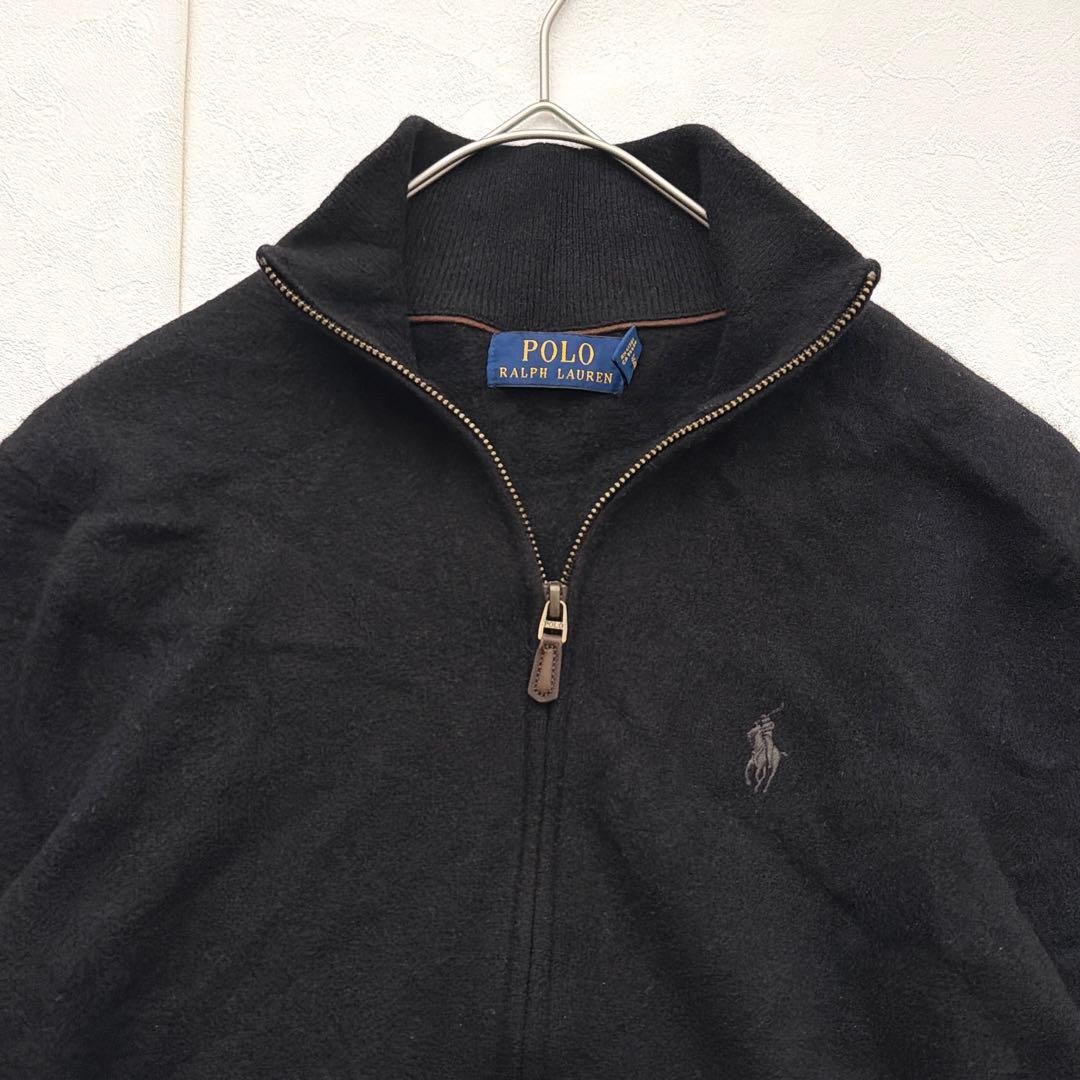 POLO RALPH LAUREN ウール フルジップ メンズS 黒