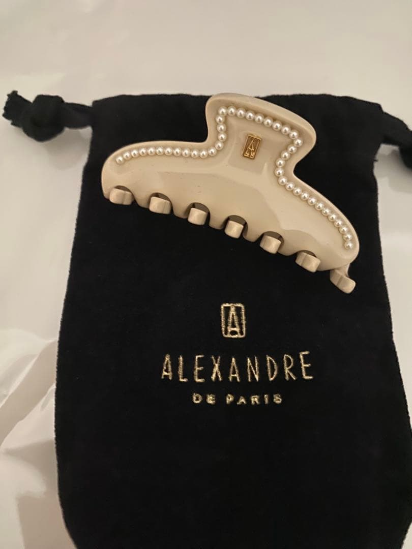 希少♡新品 alexandre de paris パール　クリップ ヘアクリップ