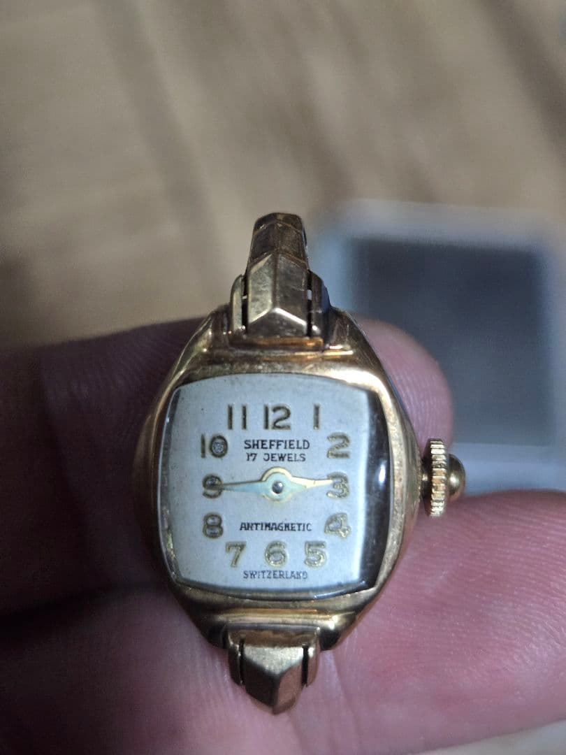 SHEFFIELD 手巻き時計 K18 ゴールド 17JEWELS 金無垢