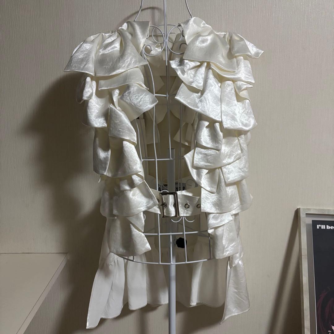 【レア美品】HEIHEI ヘイヘイ ハーネス 白 リボン