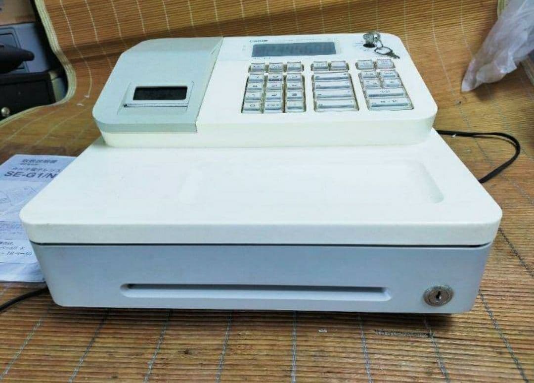カシオレジスター　SE-G1　中古品　人気機種感熱紙　送料無料　617706