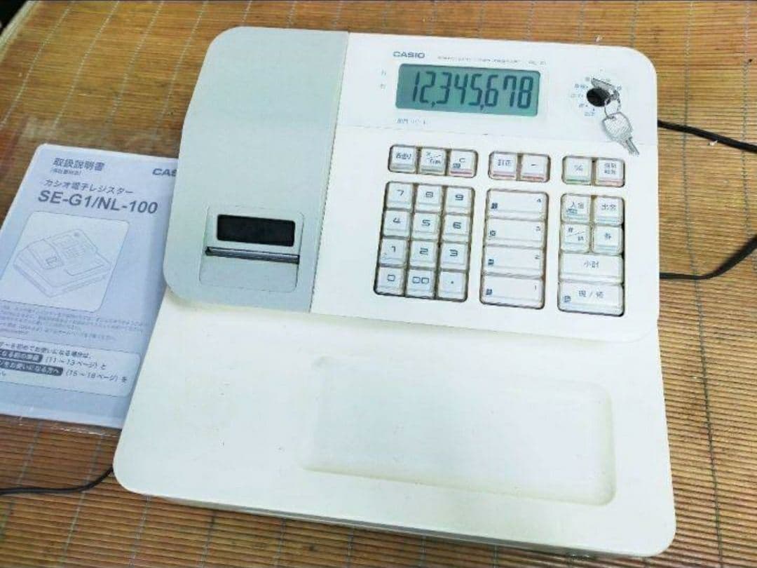 カシオレジスター　SE-G1　中古品　人気機種感熱紙　送料無料　617706