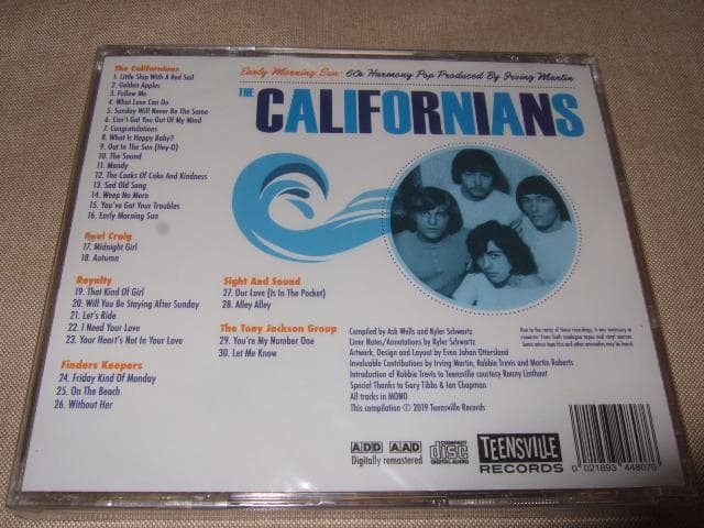 THE CALIFORNIANS, Teensville Records, 新品