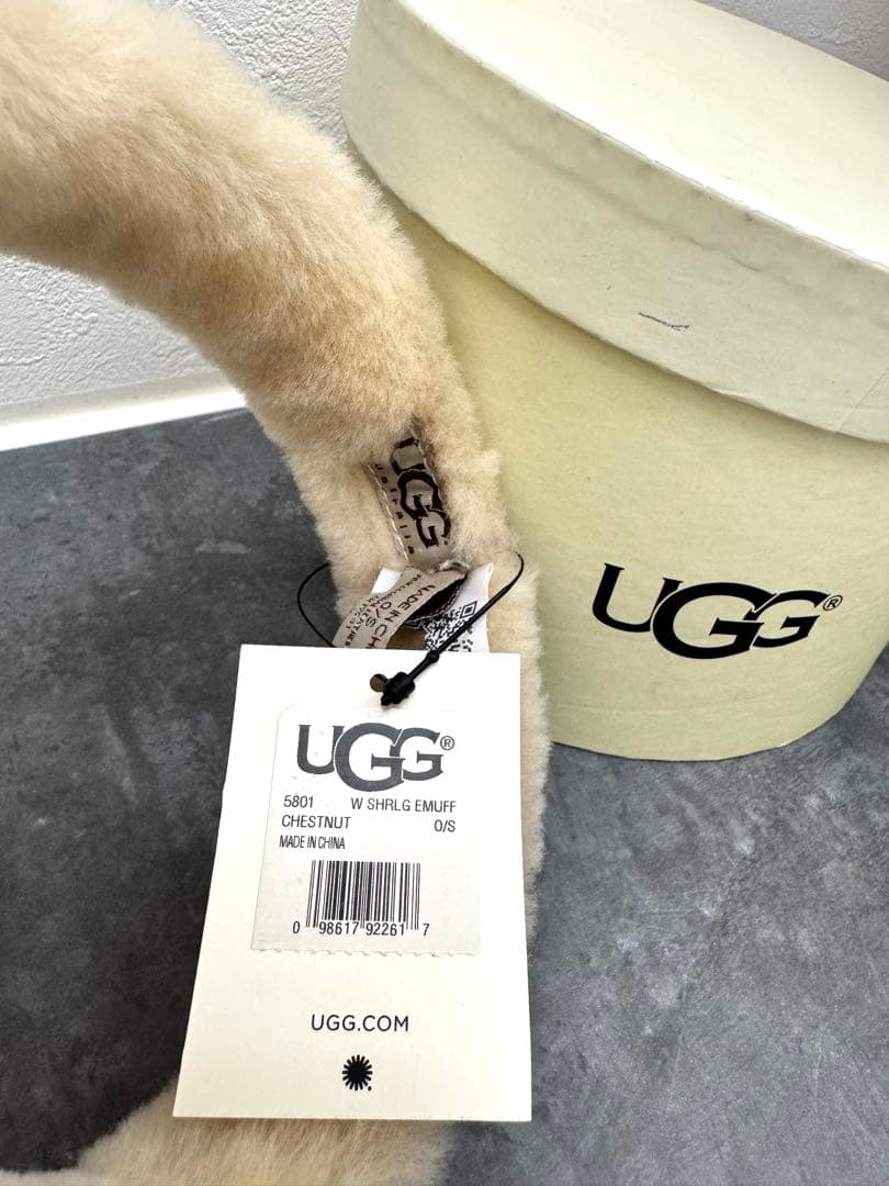 UGGイヤーマフ UGG耳当て UGGキャメルイヤーマフ イヤーマフ 新品