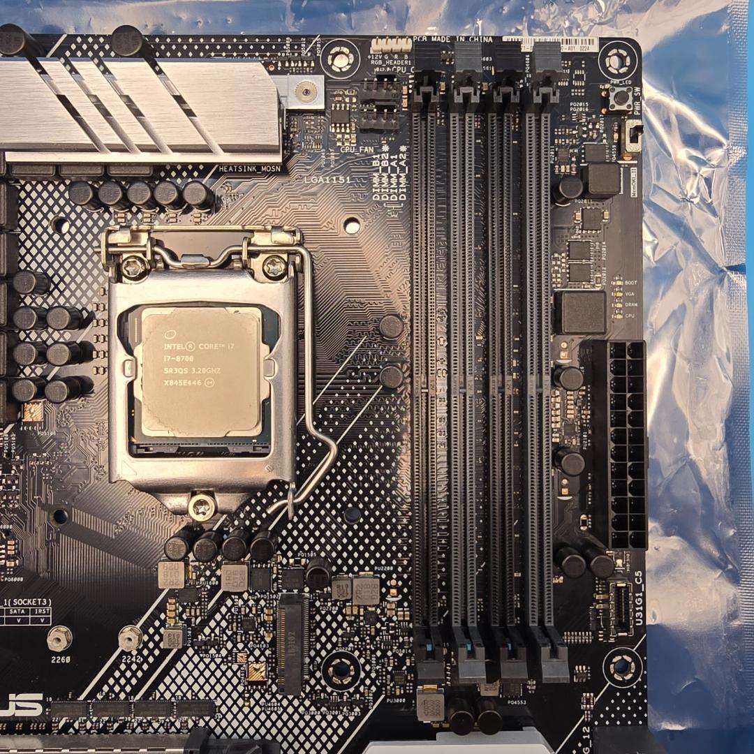 Core i7 8700 + ASUS PRIME Z390-A セット