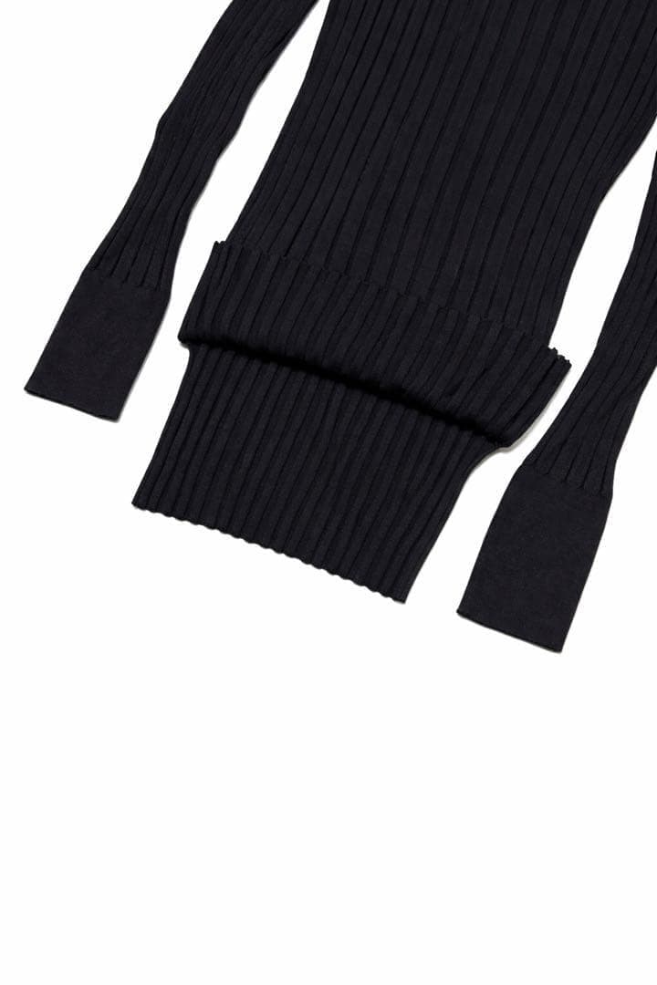 【極美品】MUSE Deuxieme Classe シルク混リブニット ブラック
