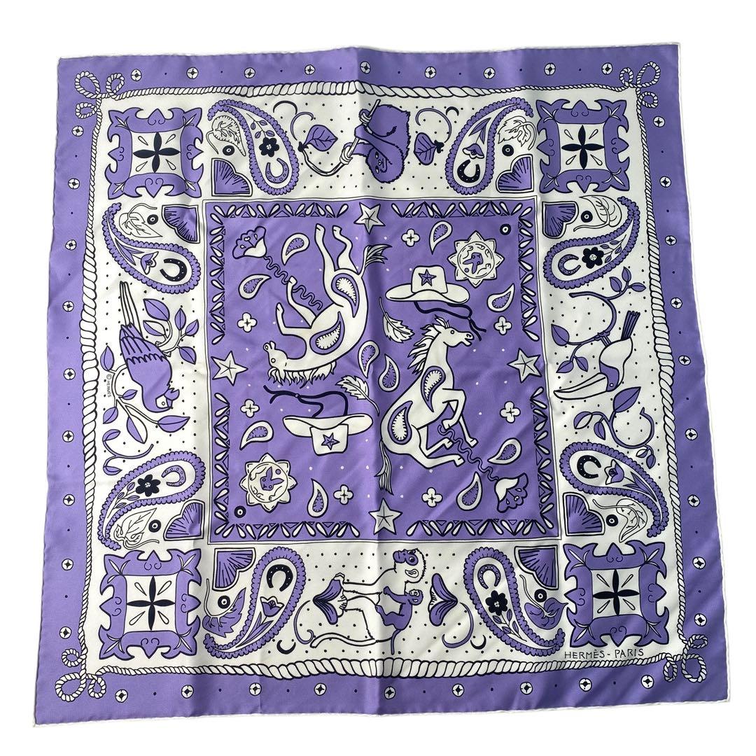 エルメスHERMES カレ55 アニマル・バンダナ