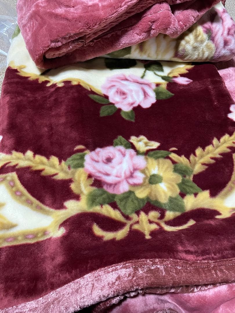 合わせ毛布 ダブルサイズ 180×210cmアクリル100%日本製　泉大津産