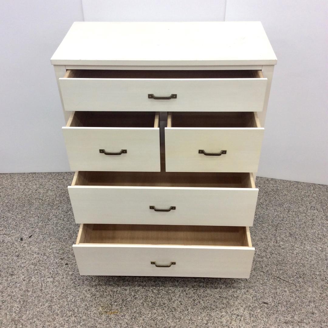 MOMOHOUSE 脇木工 ４段チェスト ホワイト