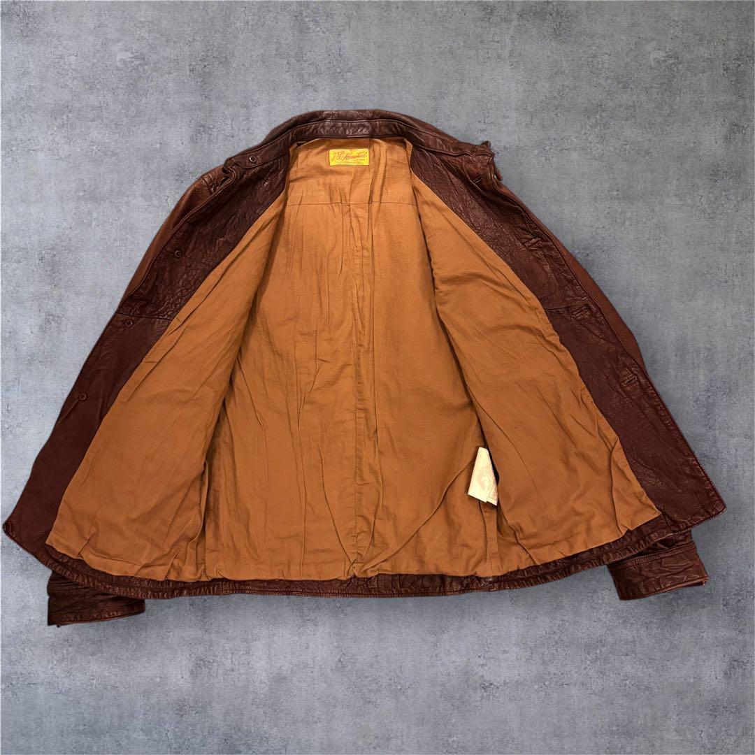 vintege J.S. steadカウハイドレザージャケット40siz