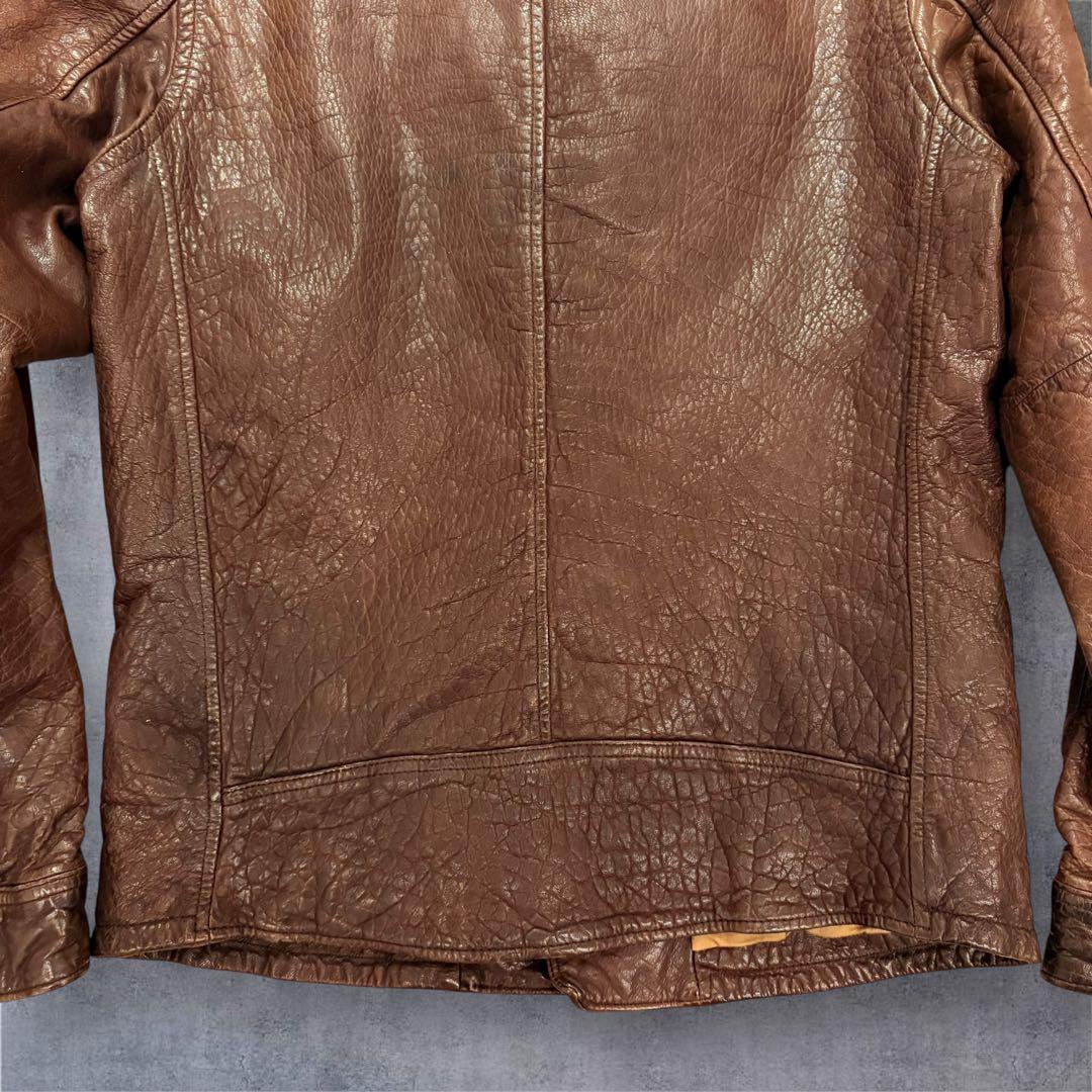 vintege J.S. steadカウハイドレザージャケット40siz