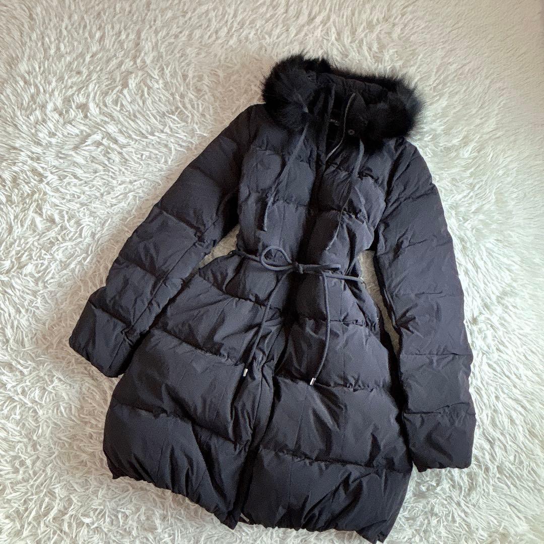 マックスマーラ ウィークエンド ファー ダウンコート 希少 サイズ50 黒