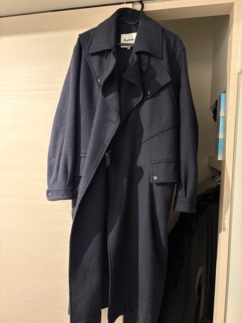 Barbour ミリタリーコート トレンチコート ネイビー