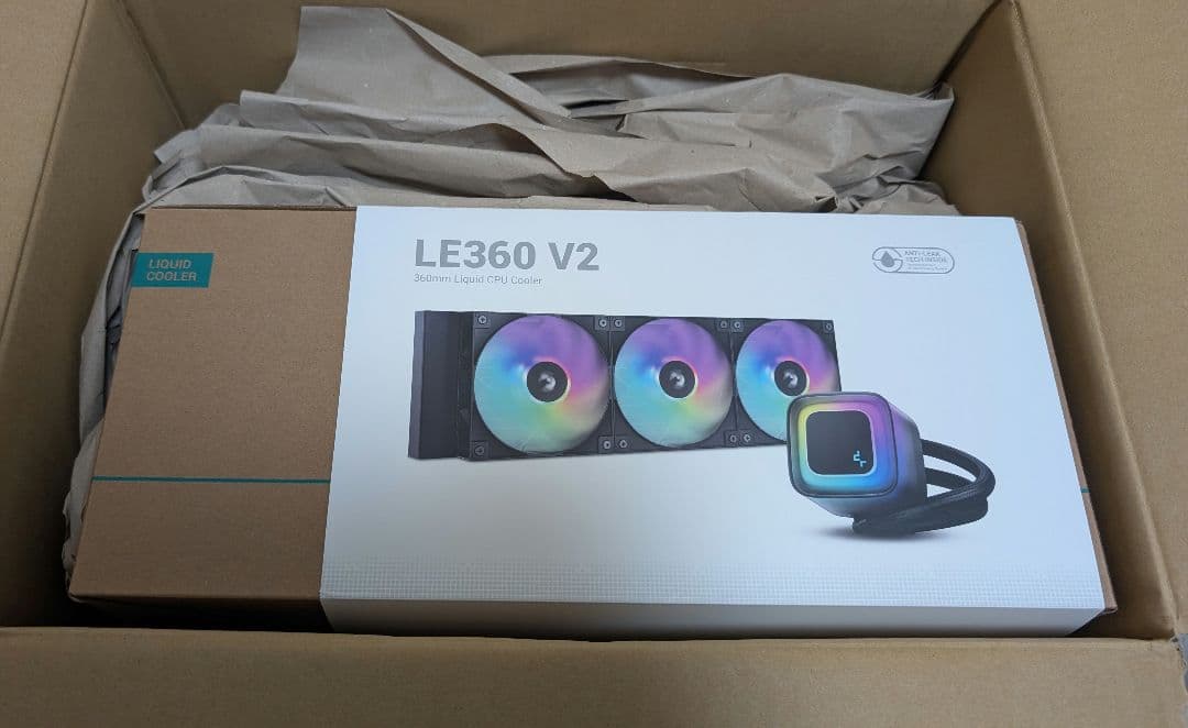 【新品未使用】LE360 V2 360mm液体CPUクーラー