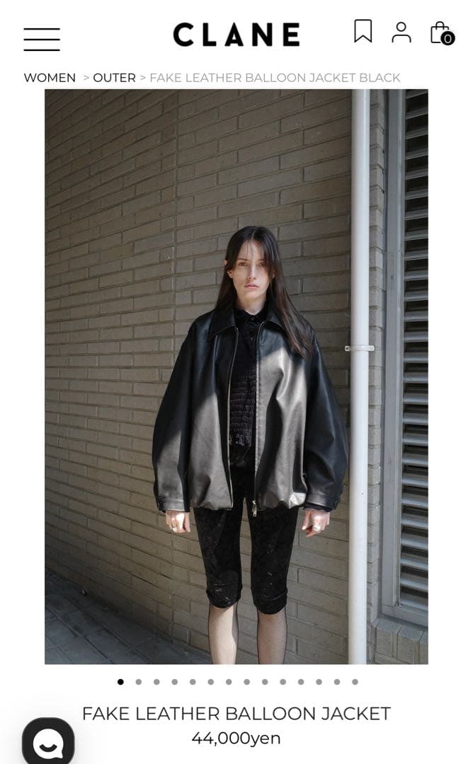 CLANE レザーバルーンジャケット 1