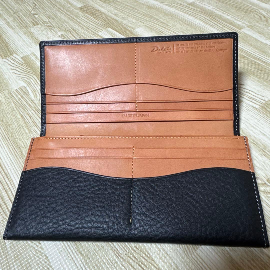 【新品未使用】 Dakota BLACKLABELダコタ長財布　ブラック 本革