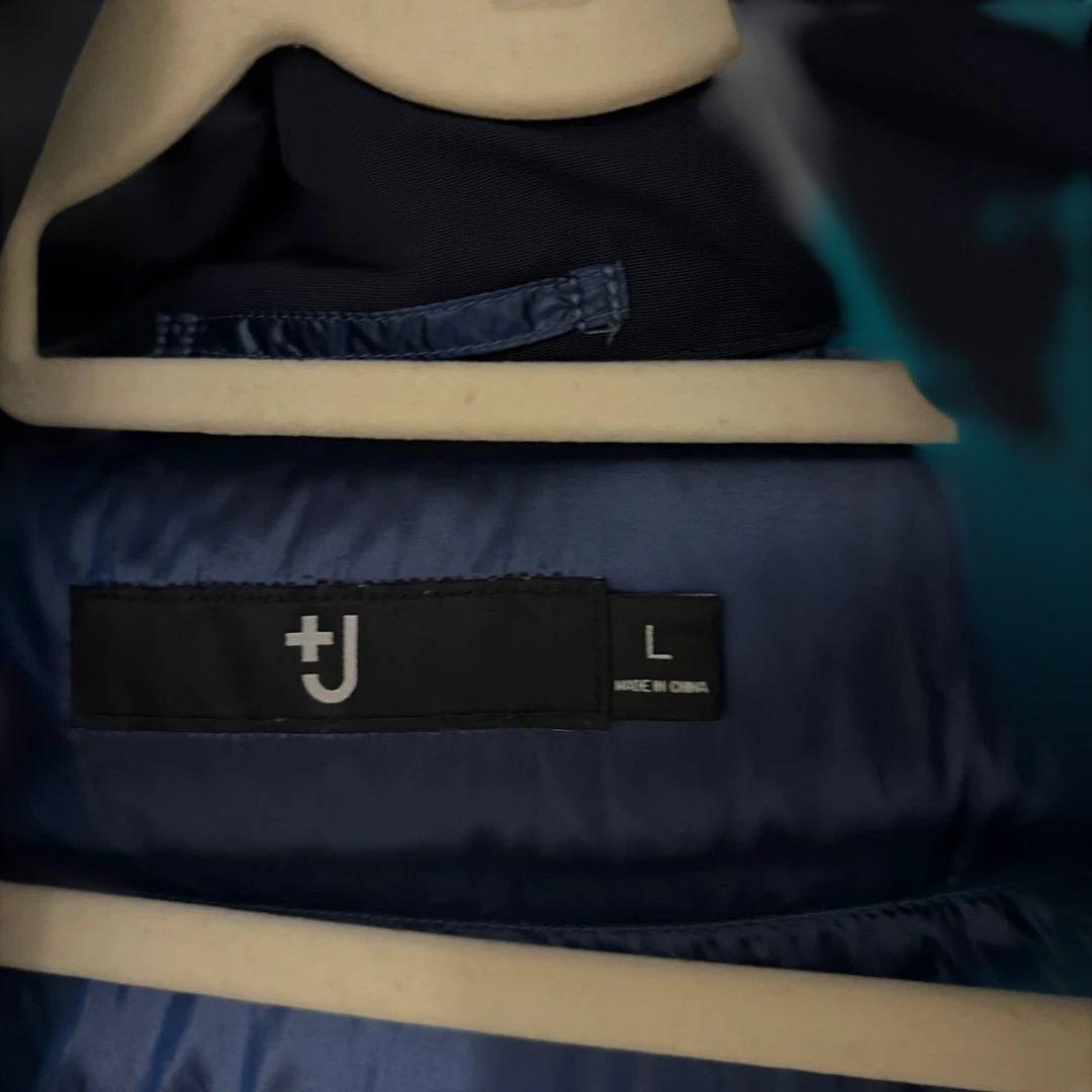 美品✨ ユニクロ UNIQLO +J ハイブリッドダウンジャケット L ネイビー