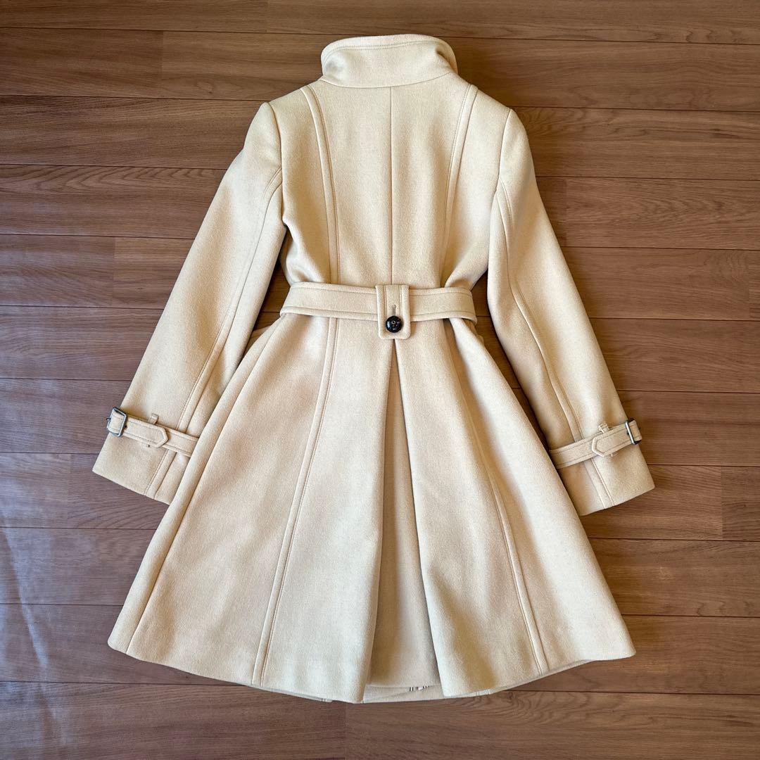 BURBERRY BLUE LABEL アンゴラ混 ロングコートです。